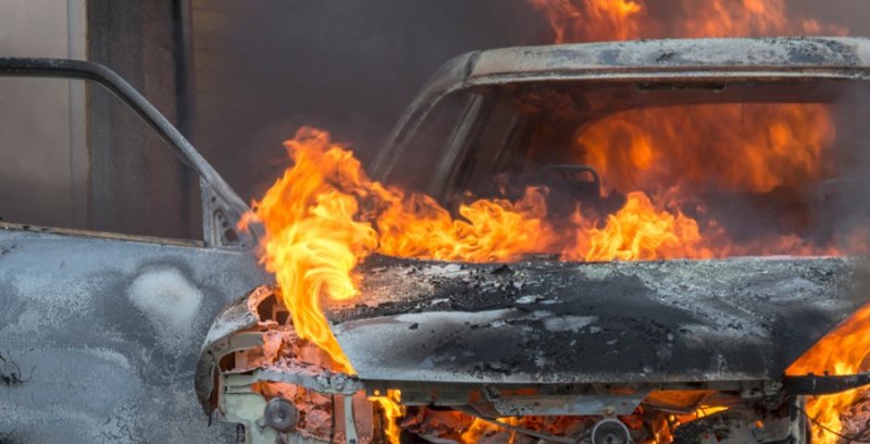 ЧЕЧНЯ. В Урус-Мартановском районе произошло возгорание автомобиля