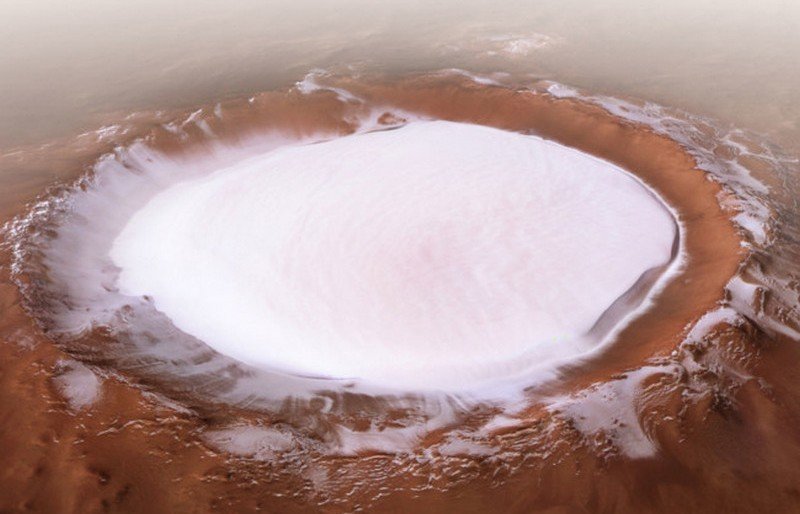 Под поверхностью Марса нашли залежи льда