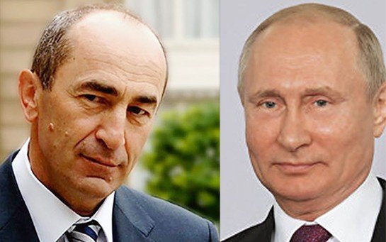 Путин поздравил Кочаряна с наступающими праздниками