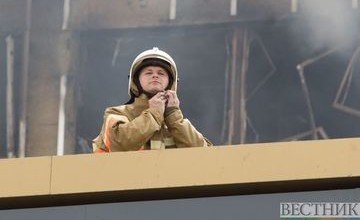 АЗЕРБАЙДЖАН. Жилой дом пылает в центре Баку (ВИДЕО)