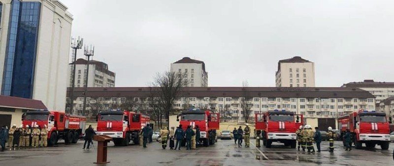 ЧЕЧНЯ. Автопарк Государственной противопожарной службы Чечни пополнился пятью новыми автомобилями