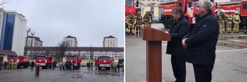ЧЕЧНЯ. Государственной противопожарной службе Чечни передали новую технику