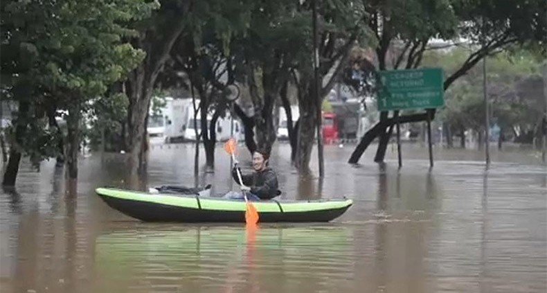 Бразильский Сан-Паулу уходит под воду из-за ливней