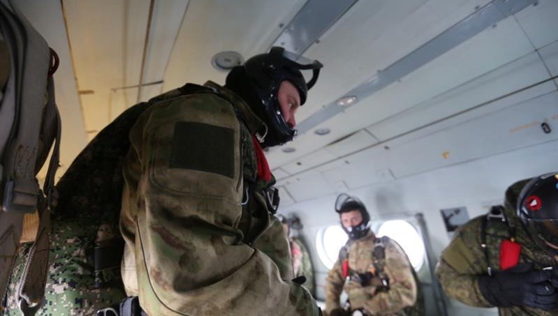 ЧЕЧНЯ. Занятия по парашютно-десантной подготовке со спецназовцами Росгвардии состоялись в Гудермесе