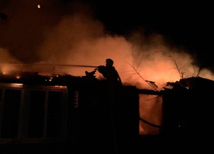АСТРАХАНЬ. В Астрахани ночью случился крупный пожар