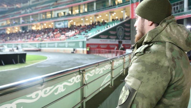 ЧЕЧНЯ. Чеченские росгвардейцы обеспечили правопорядок во время проведения футбольного матча Российской Премьер-Лиги