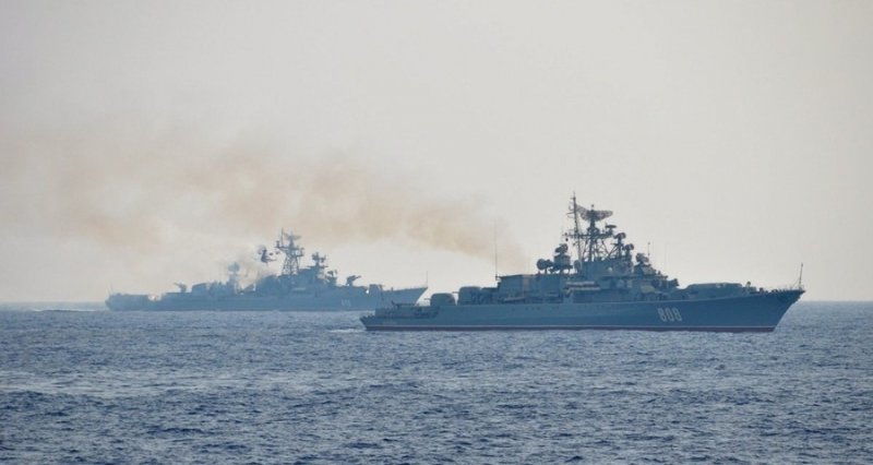 КРЫМ. Корабли ЧФ уничтожили условного противника в Черном море