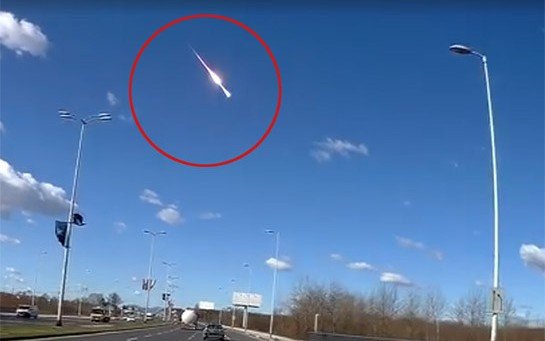 Взрыв метеорита в небе над Хорватией попал на видео