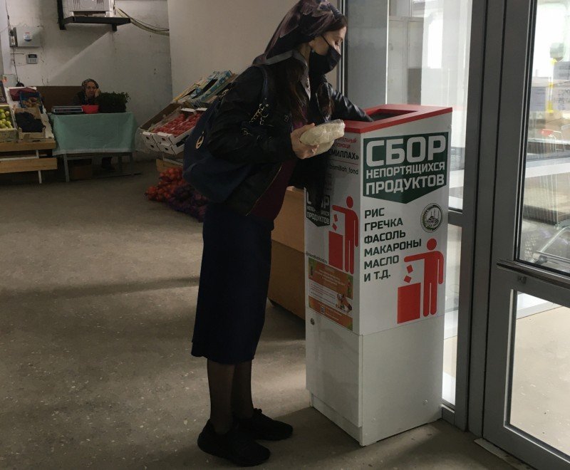ЧЕЧНЯ. Участники акции #МыВместе в Чечне начали развозить продукты из «тележек добра» жителям Грозного