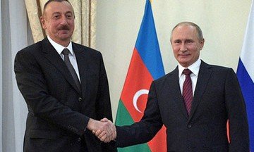 АЗЕРБАЙДЖАН. Путин и Алиев обговорили ситуацию в приграничных районах Дагестана