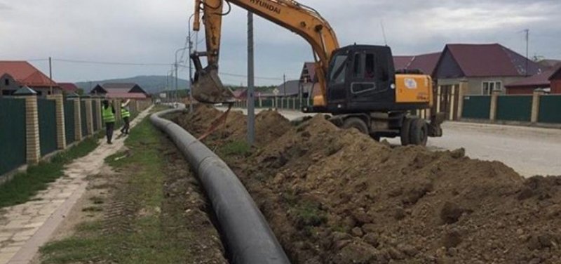 ЧЕЧНЯ. В Гудермесском районе продолжается строительство водовода по программе Минстроя ЧР