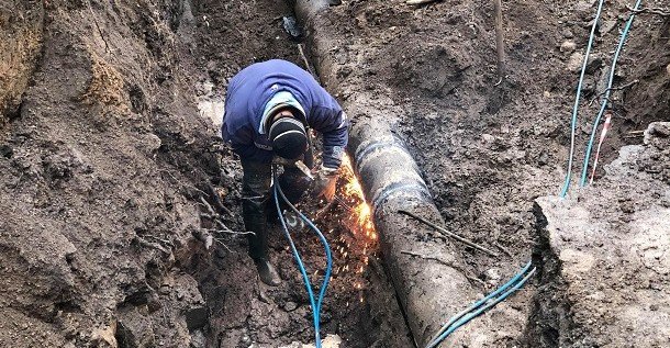 ЧЕЧНЯ. В поселке Алханчуртовская меняют водопроводную линию