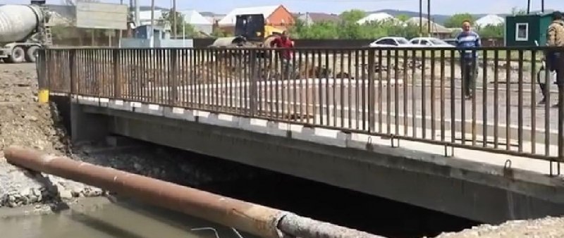 ЧЕЧНЯ. В селении Садовое завершаются работы по реконструкции моста