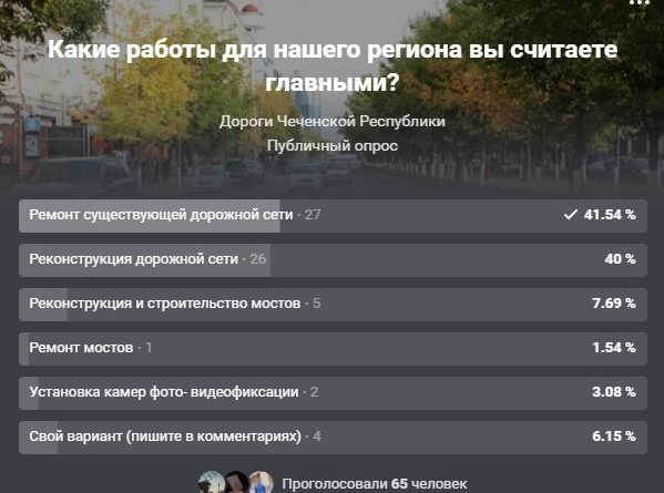 ЧЕЧНЯ.  Итоги опроса