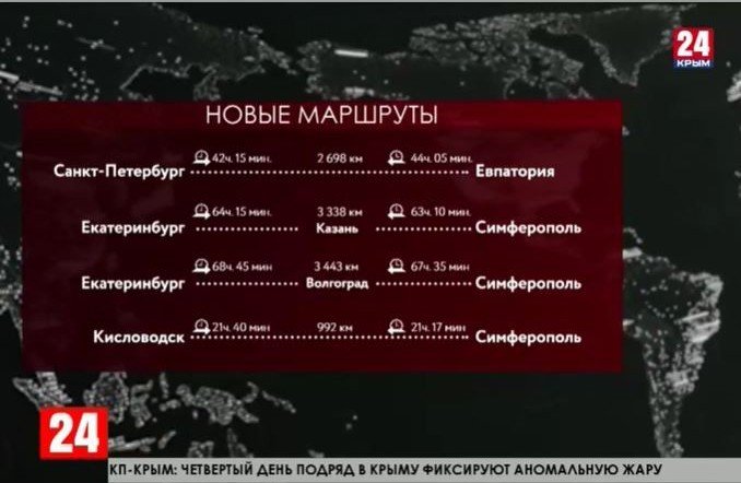 КРЫМ. В Крыму запускают продажу билетов по новым направлениям