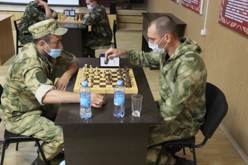 В Чечне прошел шахматный турнир среди военнослужащих и сотрудников Росгвардии