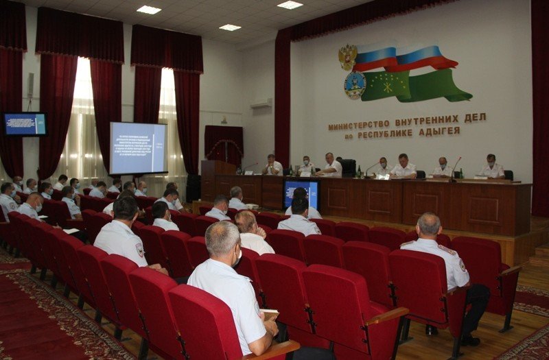 АДЫГЕЯ. На заседании коллегии МВД по Республике Адыгея подведены итоги деятельности ведомства в 1 полугодии 2020 года