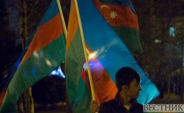 АЗЕРБАЙДЖАН. В Баку проходит митинг в поддержку ВС Азербайджана (ВИДЕО)