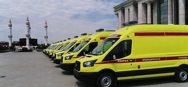 ЧЕЧНЯ. Автопарк Республиканской станции скорой помощи пополнили 22 реанимационные машины