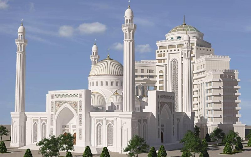 ЧЕЧНЯ. Муфтий ЧР вырыл первый ковш на месте будущей мечети в Грозном
