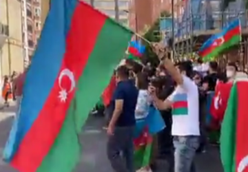 КАРАБАХ. Армянская диаспора напала на азербайджанцев в Лондоне (ВИДЕО)