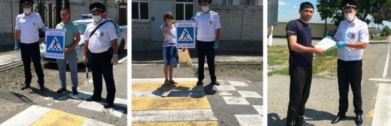 КБР. Автоинспекторы Кабардино-Балкарии организовали «Островки дорожного инструктажа» у пешеходных переходов
