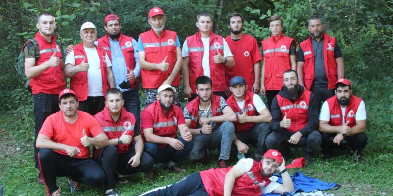 ЧЕЧНЯ. Чеченское отделение Красного креста провело учения в полевых условиях
