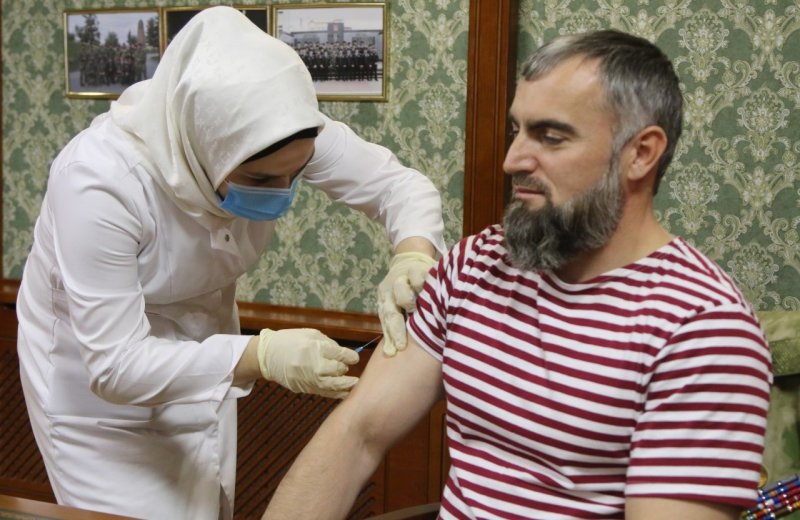ЧЕЧНЯ. Управление Росгвардии по Чеченской Республике присоединилось к прививочной кампании