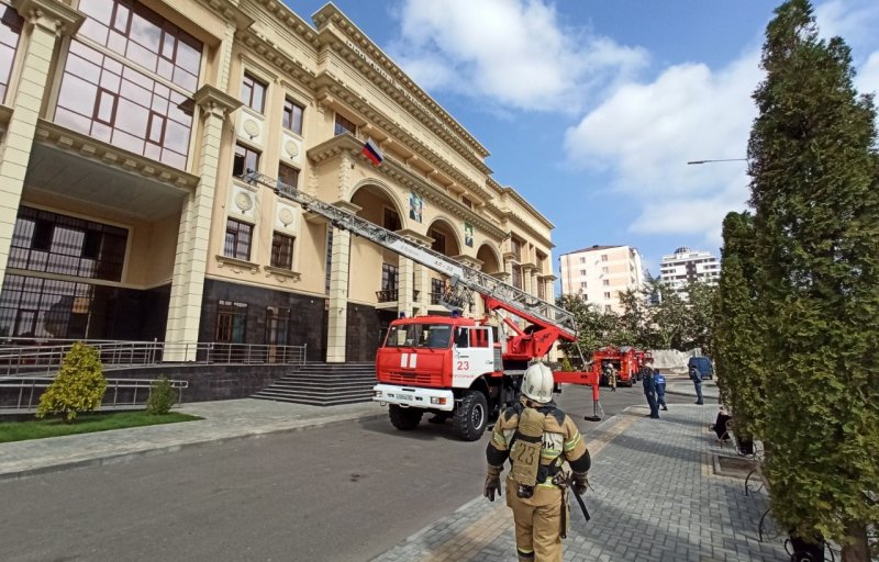 ЧЕЧНЯ. В здании Верховного суда ЧР потушили условный пожар