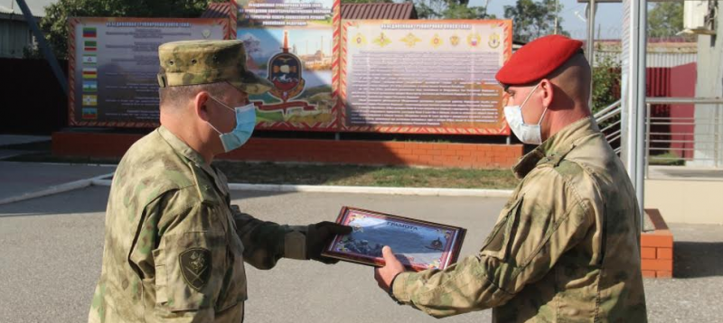 ЧЕЧНЯ. В ОГВ(с) на Северном Кавказе поздравили военнослужащих подразделений специального назначения