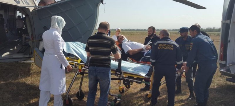 ЧЕЧНЯ. С помощью санитарной авиации из Серноводской ЦРБ было эвакуировано пять пациентов