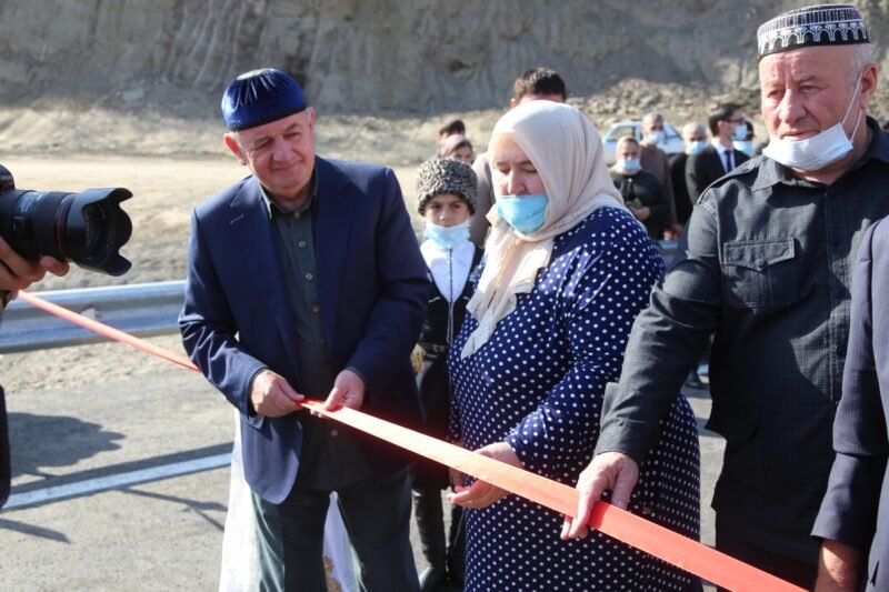 ЧЕЧНЯ.  Открытие моста им. Идриса Токала в Курчалоевском районе