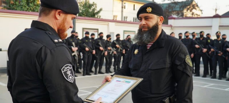 ЧЕЧНЯ. В Чеченской Республике наградили отличившихся сотрудников вневедомственной охраны Росгвардии