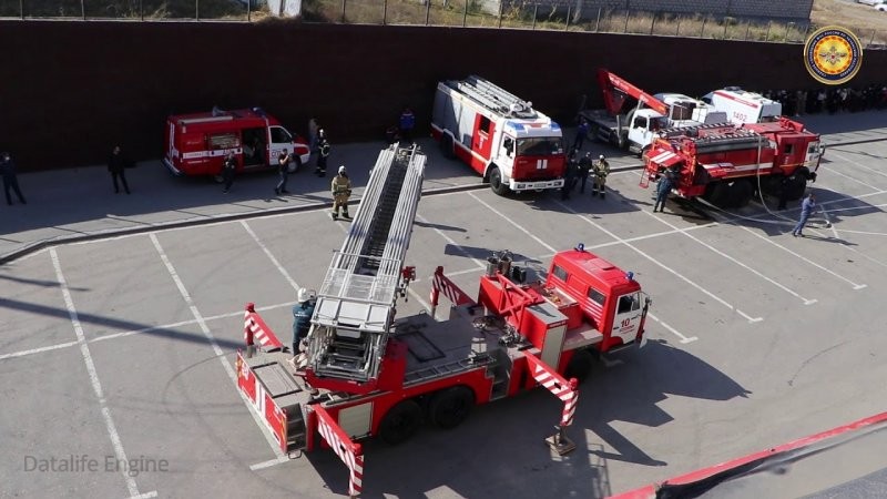 ЧЕЧНЯ. В «Мега-Сити» прошли пожарно-тактические учения  (Видео).