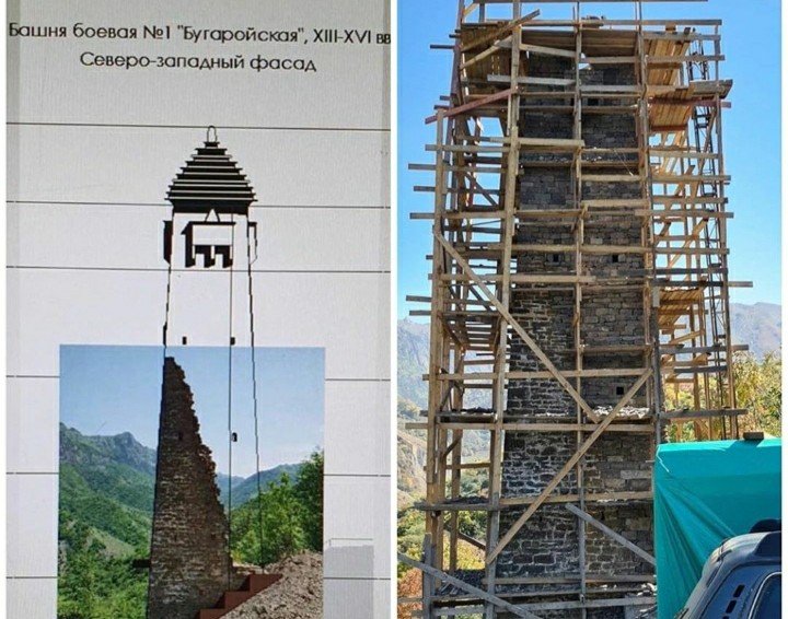 ЧЕЧНЯ. В республике восстановили Бугаройскую боевую башню