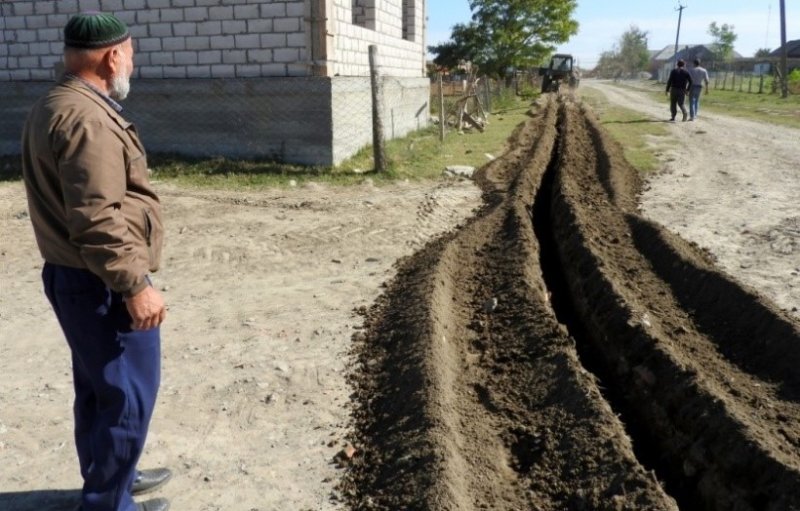 ЧЕЧНЯ. В ст.Курдюковская проведена новая водопроводная линия