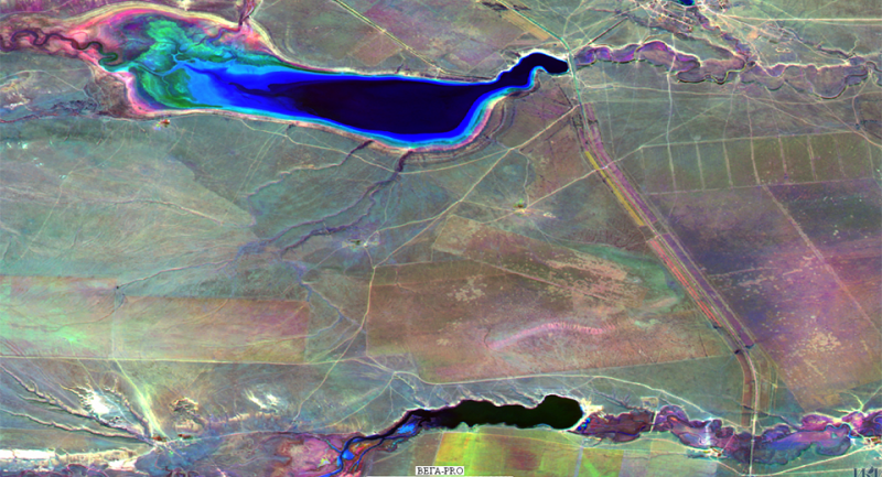 КАЛМЫКИЯ. Снимки из космоса подтвердили уменьшение водохранилища в Калмыкии