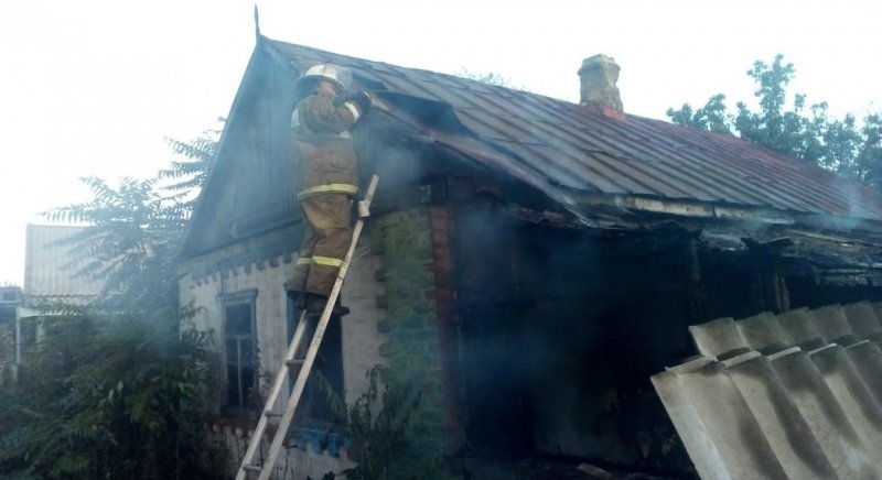РОСТОВ. Пожар в частном доме в г. Батайске