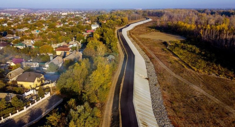 СТАВРОПОЛЬЕ. Строительство дамбы и набережной на левом берегу Кубани завершается в Невинномысске