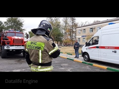 В детском реабилитационном центре грозненские пожарные провели учения (Видео).