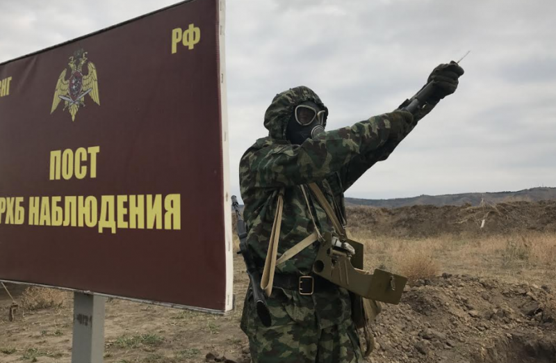 ЧЕЧНЯ. Специалисты радиационной, химической и биологической защиты Росгвардии отмечают профессиональный праздник