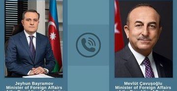 АЗЕРБАЙДЖАН. Главы МИД Азербайджана и Турции провели телефонный разговор