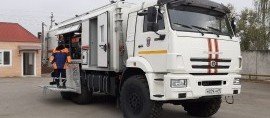 ЧЕЧНЯ. Автопарк Чеченского поисково-спасательного отряда пополнился новым автомобилем тяжелого класса