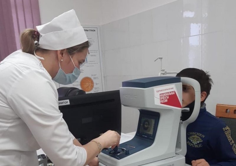 ЧЕЧНЯ. Курчалоевская ЦРБ получила новое офтальмологическое оборудование