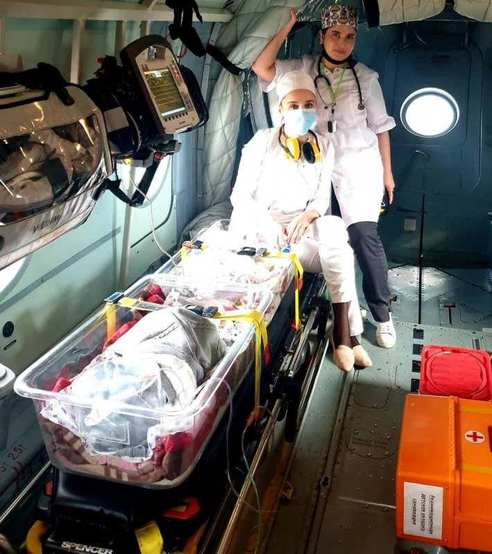 ЧЕЧНЯ. Санитарная авиация ЧР доставила детей с тяжелой патологией в Ставропольскую краевую больницу