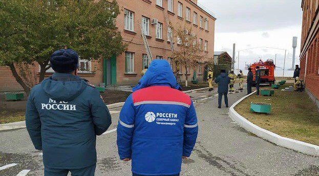 ЧЕЧНЯ. Специалисты Чеченэнерго приняли учатия в пожарных учения в производственном здании