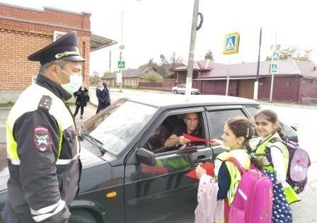 С. ОСЕТИЯ. В Ирафском районе Северной Осетии полицейские провели акцию "Внимание пешеход!"