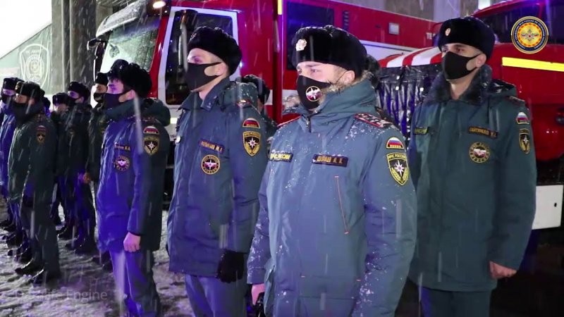 Грозненские пожарные обеспечили безопасность заключительного матча года на «Ахмат-Арене» (Видео).