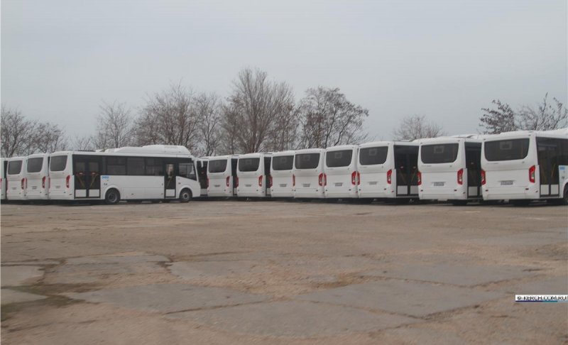 КРЫМ. В Керчь доставили новые автобусы (фото)