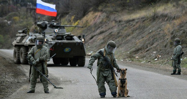 МО РФ опровергло информацию об окружении подразделений миротворцев в Карабахе